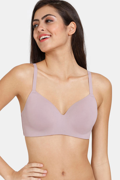 Buy Zivame Wonderwire Padded Non Wired 3/4th Coverage T-Shirt Bra -  Elderberry at Rs.1495 online
