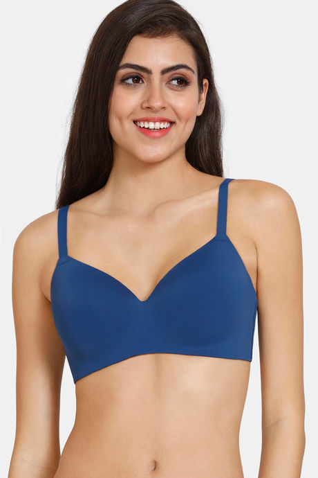 Buy Zivame Wonderwire Padded Non Wired 3/4th Coverage T-Shirt Bra - Black  at Rs.1895 online