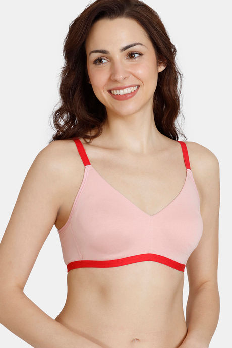 Buy Zivame Double Layered Non Wired 3/4th Coverage T-Shirt Bra