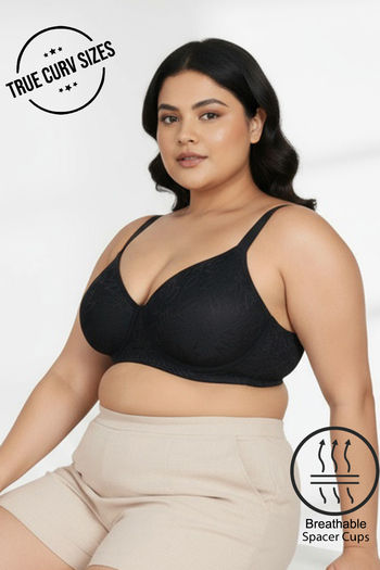 Buy Zivame True Curv Lightly Lined Wired High 3/4Th Coverage Super Support - Anthracite