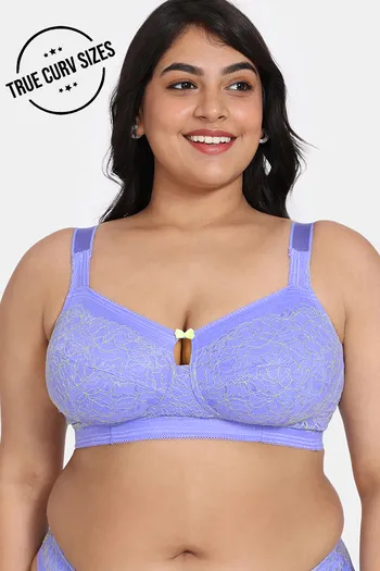 Buy Zivame True Curv Primrose Double Layered Non Wired 3/4th Coverage Super  Support Bra - Jacaranda at Rs.798 online