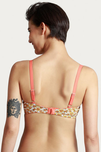 Rosaline All Day Double Layered Non Wired Full Coverage Bra-Daisy N Rose Pt