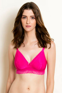 Buy Zivame Double Layered Non Wired 3/4th Coverage Bra-Beetroot Purple