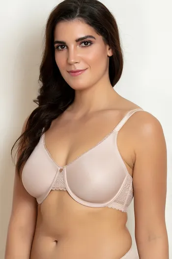 Buy Zivame Tuscan Romance True Curv Double Layered Wired 3/4th Coverage  Minimiser Bra - Toasted Almond at Rs.995 online