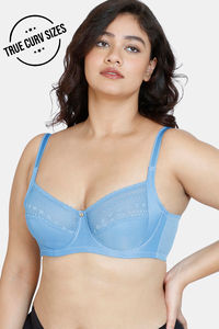 Buy Zivame Tuscan Romance True Curv Double Layered Wired 3/4th Coverage Super Support Bra-Pacific Coast