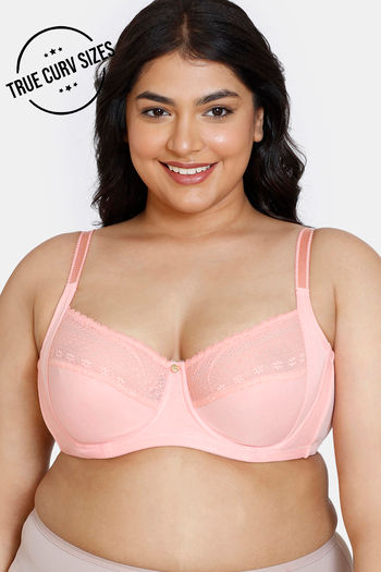Zivame True Curv Single Layered Non Wired Full Coverage Super Support Bra -  Limoges