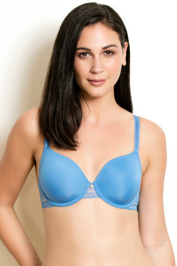Buy Zivame Tuscan Romance Padded Wired 3/4th Coverage T-Shirt Bra - Pacific Coast