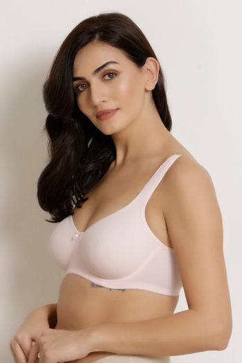 Sona Single Layered Non Wired Medium Coverage Sag Lift Bra - Skin