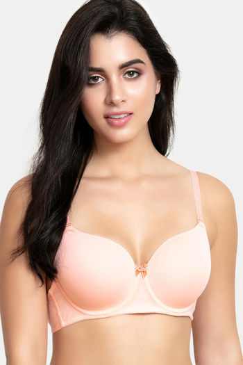 Buy Zivame After Sunset Padded High-Wired Full Coverage Minimiser Bra  Purple Corallites online