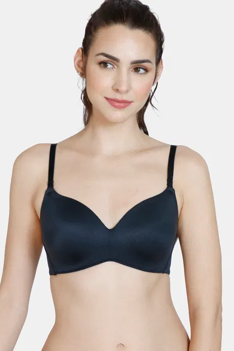 Buy Zivame for Women Polyamide Spandex Padded Non-Wired Casual 3/4Th  Coverage T-Shirt Bra (ZI11HQFASHBPINK0032B_Pink_32B) at