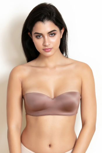 Zivame At Work Padded Wired 3/4th Coverage T-Shirt Bra - Beaver Fur