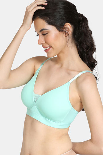 Buy Zivame Beautiful Basics Padded Wired 3/4th Coverage T-Shirt Bra -  Raspberry at Rs.360 online