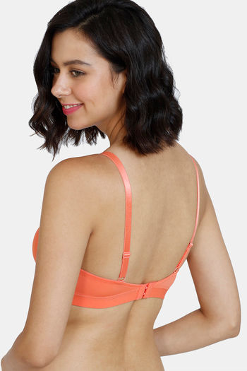 Buy Zivame Beautiful Basics Padded Non Wired 3/4th Coverage Backless Bra -  Raspberry Radiance at Rs.500 online