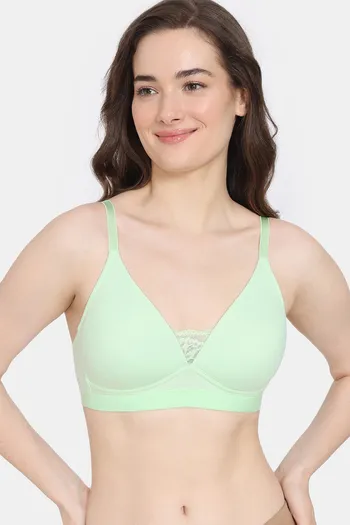 Buy ENVIE Women's Cotton Full Coverage Bra with Satin/Stylish Non-Padded,  Non-Wired Bra/Inner Wear for Ladies Daily Use T-Shirt Bra Online In India  At Discounted Prices