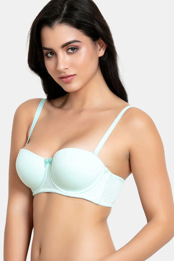 Buy Zivame Velvet Straps Padded Wired Medium Coverage T-Shirt Bra