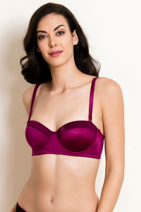 Buy Zivame Marshmallow Padded Wired Low Coverage Strapless Bra - Blue Depth  at Rs.1696 online