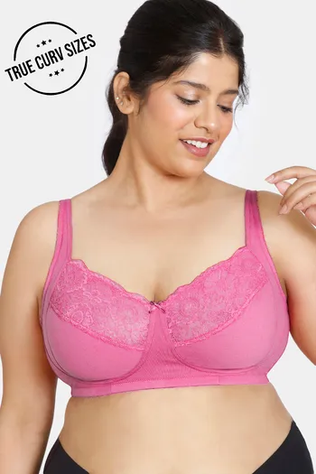 Zivame True Curv Double Layered Non Wired 3/4th Coverage Sag Lift Bra -  Ibis Rose