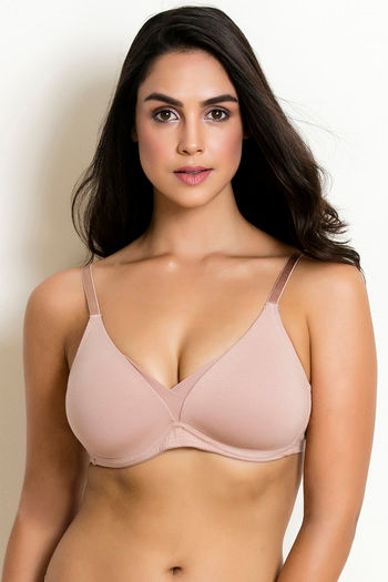 Buy Zivame Satin Strapless Padded Balconette Bra- Mystic Magenta Online at  Low Prices in India 