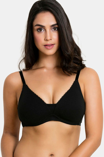 Buy Zivame Beautiful Basics Padded Non Wired 3/4th Coverage Backless Bra -  Anthracite at Rs.549 online