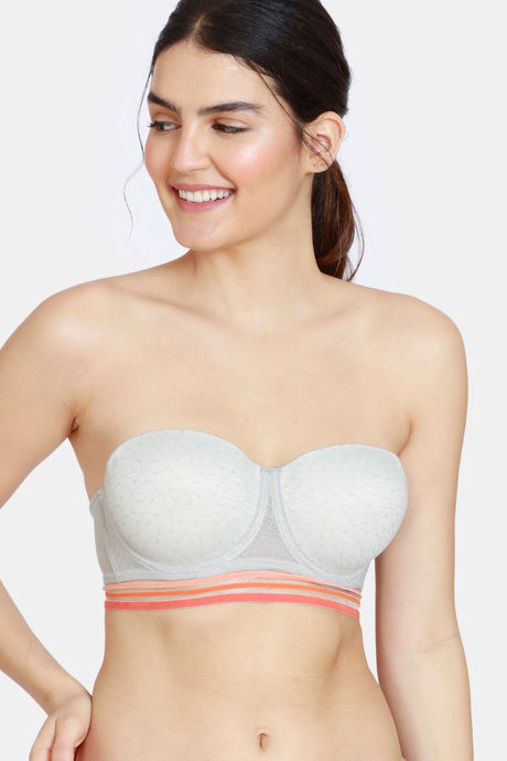 Buy Zivame Urban Leisure Padded Wired 3/4th Coverage T-Shirt Bra - Mirage  Grey at Rs.630 online