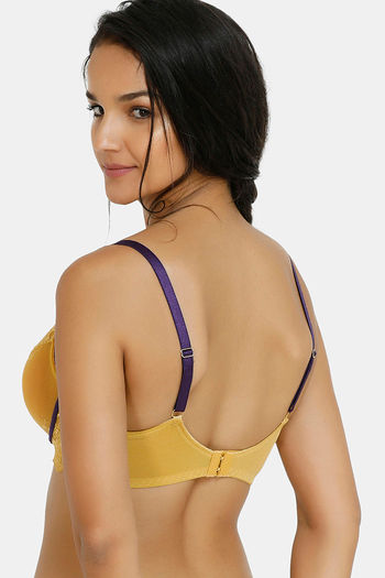 Buy Wacoal Single Layered Wired Full Coverage Lace Bra - Brown at Rs.2999  online