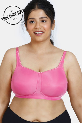 Buy Zivame True Curv Padded Non Wired Full Coverage Minimiser Bra - Ibis  Rose at Rs.600 online