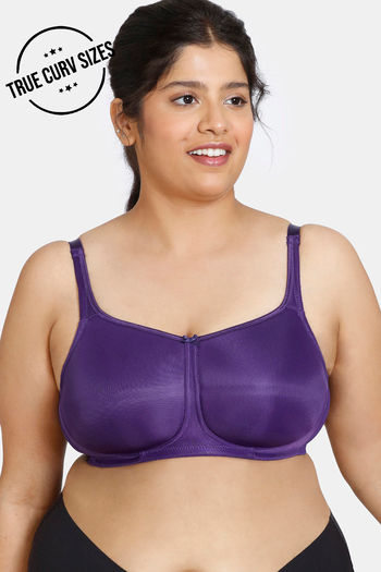 Buy Zivame True Curv Padded Non Wired Full Coverage Minimiser Bra -  Parachute Purple at Rs.600 online
