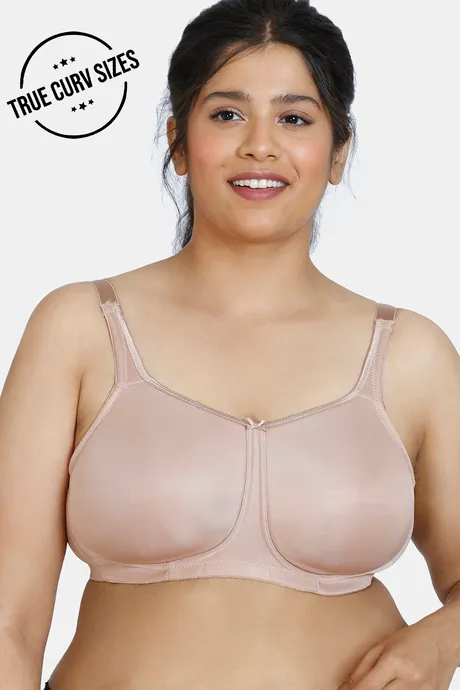 Buy Zivame True Curv Padded Non Wired Full Coverage Super Support Bra -  Earth Red at Rs.995 online