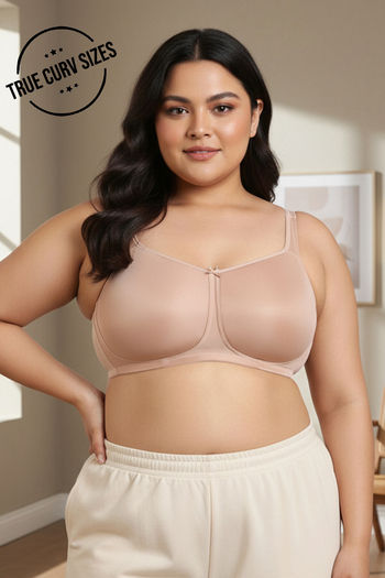 Buy Zivame True Curv Padded Non Wired Full Coverage Minimiser Bra - Roebuck