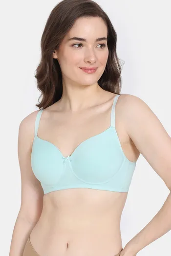 Buy Zivame Padded Non Wired Full Coverage Mastectomy Bra - Plume at Rs.599  online
