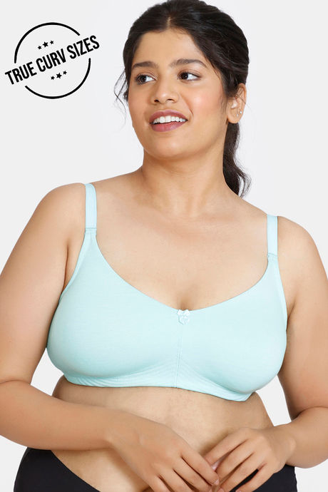 Buy Zivame Tuscan Romance True Curv Double Layered Wired 3/4th Coverage  Super Support Bra - Aruba Blue at Rs.995 online