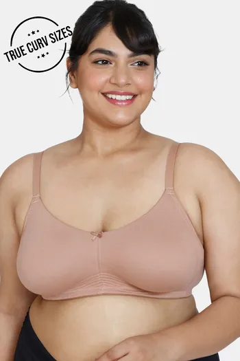 Buy Zivame True Curv Double Layered Non Wired 3/4th Coverage Sag Lift Bra - Roebuck