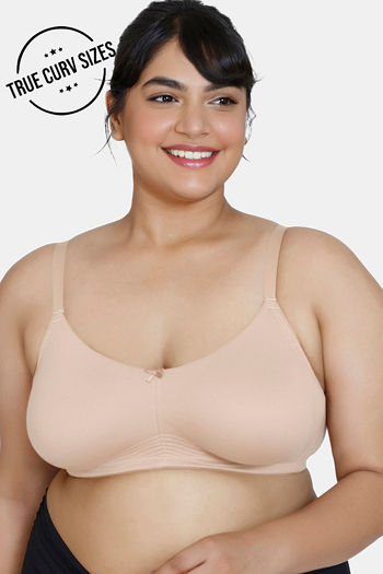 Buy Zivame True Curv Double Layered Non Wired 3/4th Coverage Sag Lift Bra - Roebuck