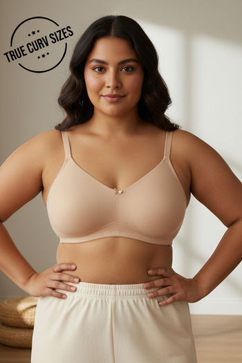 Buy Zivame True Curv Double Layered Non Wired 3/4th Coverage Sag Lift Bra - Roebuck