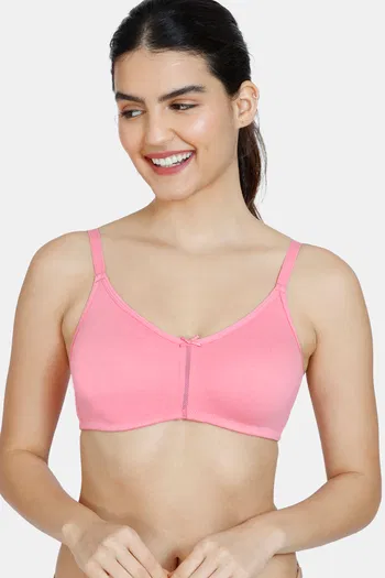 Buy Zivame Double Layered Non Wired 3/4th Coverage Bra - Morning Glory