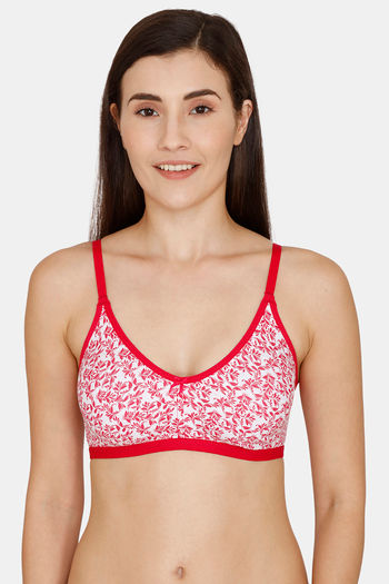 Buy Rosaline Everyday Anti-Microbial Double Layered Non Wired 3/4th Coverage T-Shirt Bra - Cerise
