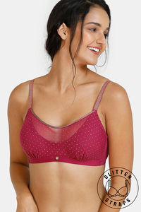 Buy Planetinner Non Padded Non Wired Full Coverage Pure Cotton Bra - Black  at Rs.520 online