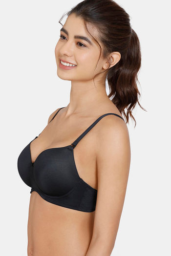 Zivame Soft n Sheen Padded Non Wired 3/4th Coverage T-Shirt Bra - Roebuck  Nude