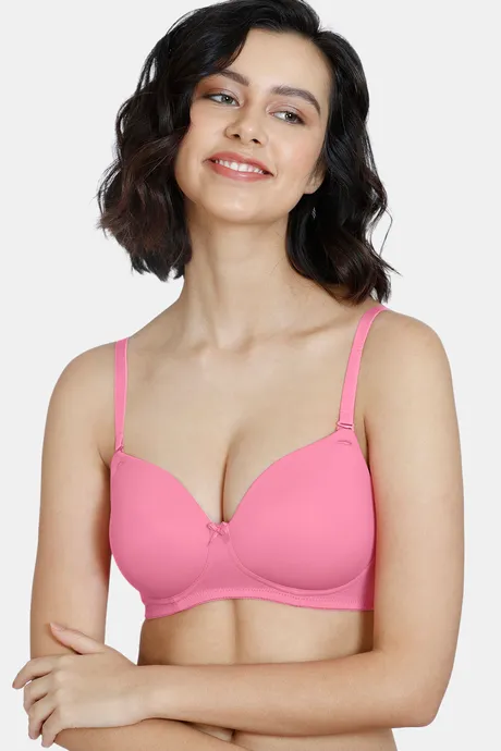 Buy Zivame Pink Lace Wireless T-Shirt Bra for Women's Online @ Tata CLiQ