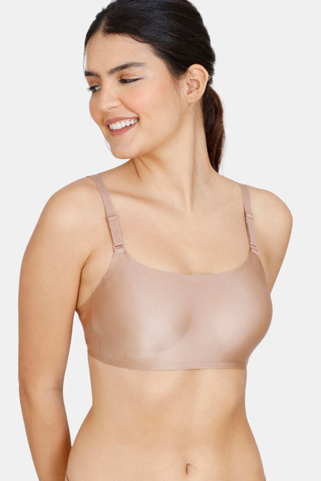 Zivame Padded Non Wired 3/4th Coverage T-Shirt Bra - Roebuck 36D