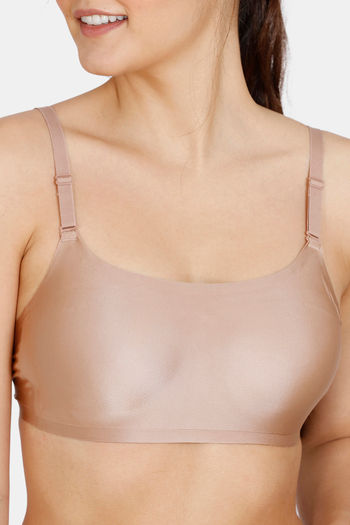 Buy Zivame Women's Polyamide Non-Wired Casual T-Shirt Bra  (ZI1946FASH0PINK0036C_Pink_36C) at