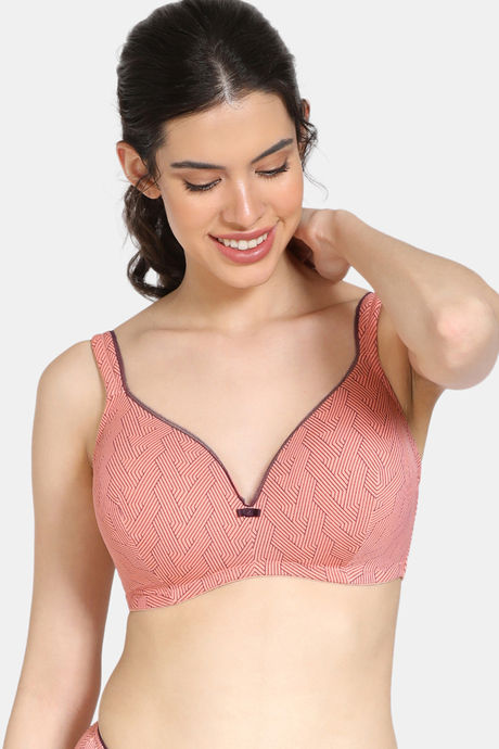 Buy Neon Color Perfect Non wire T-Shirt Bra , Color - Orange Online at Low  Prices in India 