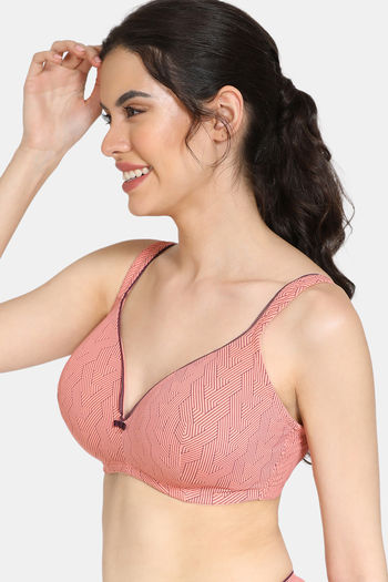 Striped Cotton Women T Shirt Lightly Padded Bra(8005) at Rs 95/piece in  Surat