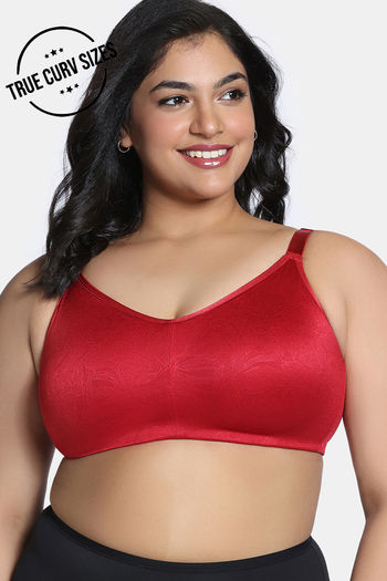 Buy Zivame Shimmering Secrets Lightly Lined Non Wired Full Coverage Minimiser Bra - Emboldened