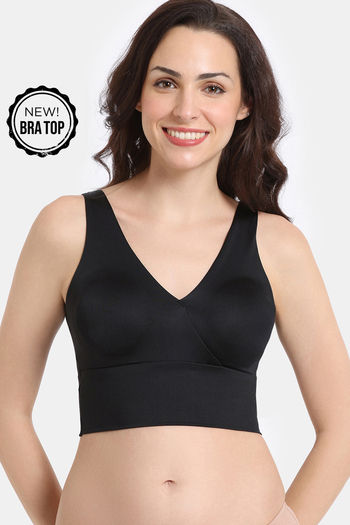 Zivame Double Layered Non Wired 3/4Th Coverage Bra Top With Removable Cookies - Tap Shoe