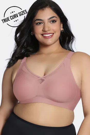 Buy Zivame True Curv Seamless Collective Padded Non Wired Full Coverage T-Shirt Bra - Rose