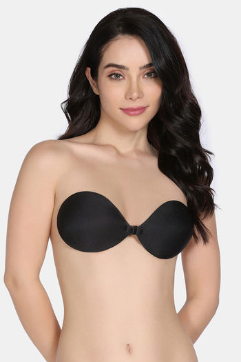 Buy Zivame Padded Non Wired Low Coverage Stick-On Bra - Black