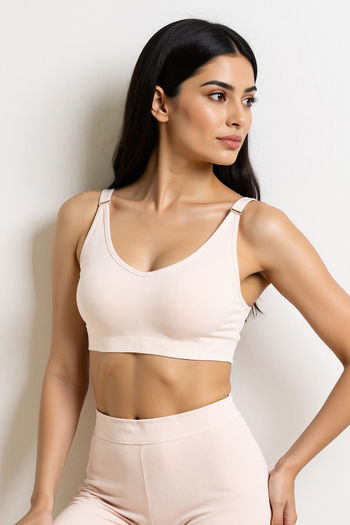 Buy Zivame Padded Non Wired Full Coverage T-Shirt Bra - Pink