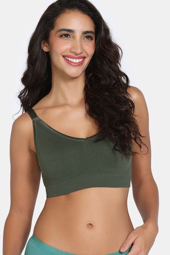 Buy Zivame Padded Non Wired Full Coverage T-Shirt Bra - Rifle