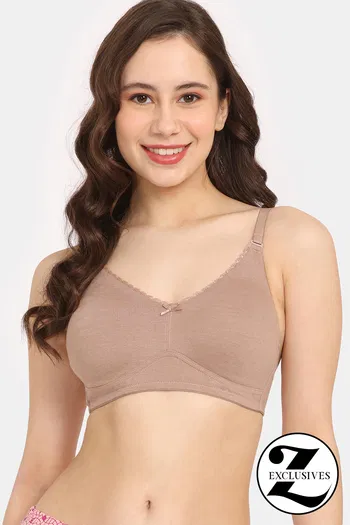 Buy Zivame Cyber Grove Everyday Double Layered Non Wired 3/4th Coverage T-Shirt Bra - Roebuck